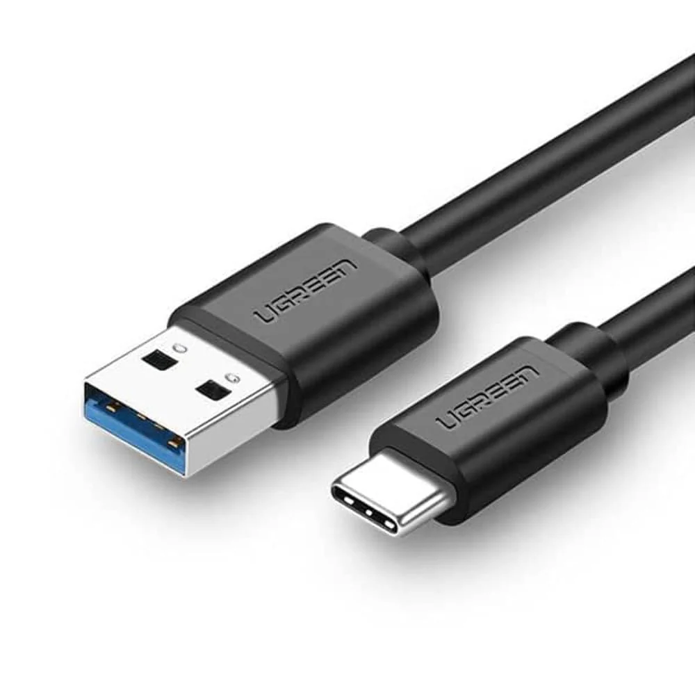 Ugreen USB 3.0 A Male to Type C Male Cable Nickel Plating 1m Black (UG- 20882)